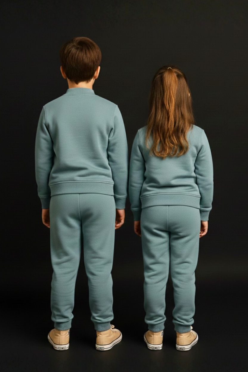 Spice Wardrobe Kids Grey Co-ord Set| Premium 100% Cotton | Rich Ultra Soft Fabric | Comfortable Solid Color co-ord set for Boys and Girl