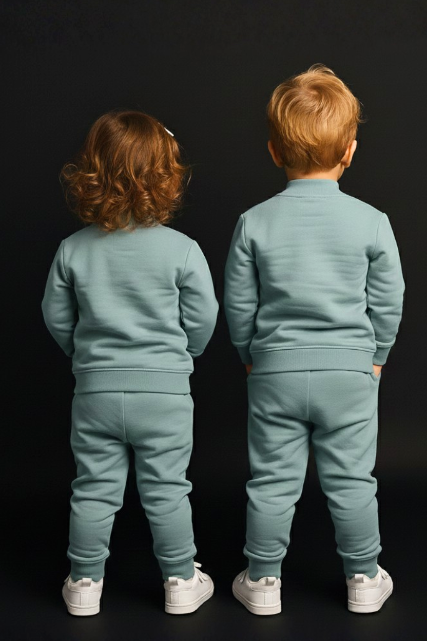 Spice Wardrobe Kids Grey Co-ord Set| Premium 100% Cotton | Rich Ultra Soft Fabric | Comfortable Solid Color co-ord set for Boys and Girl