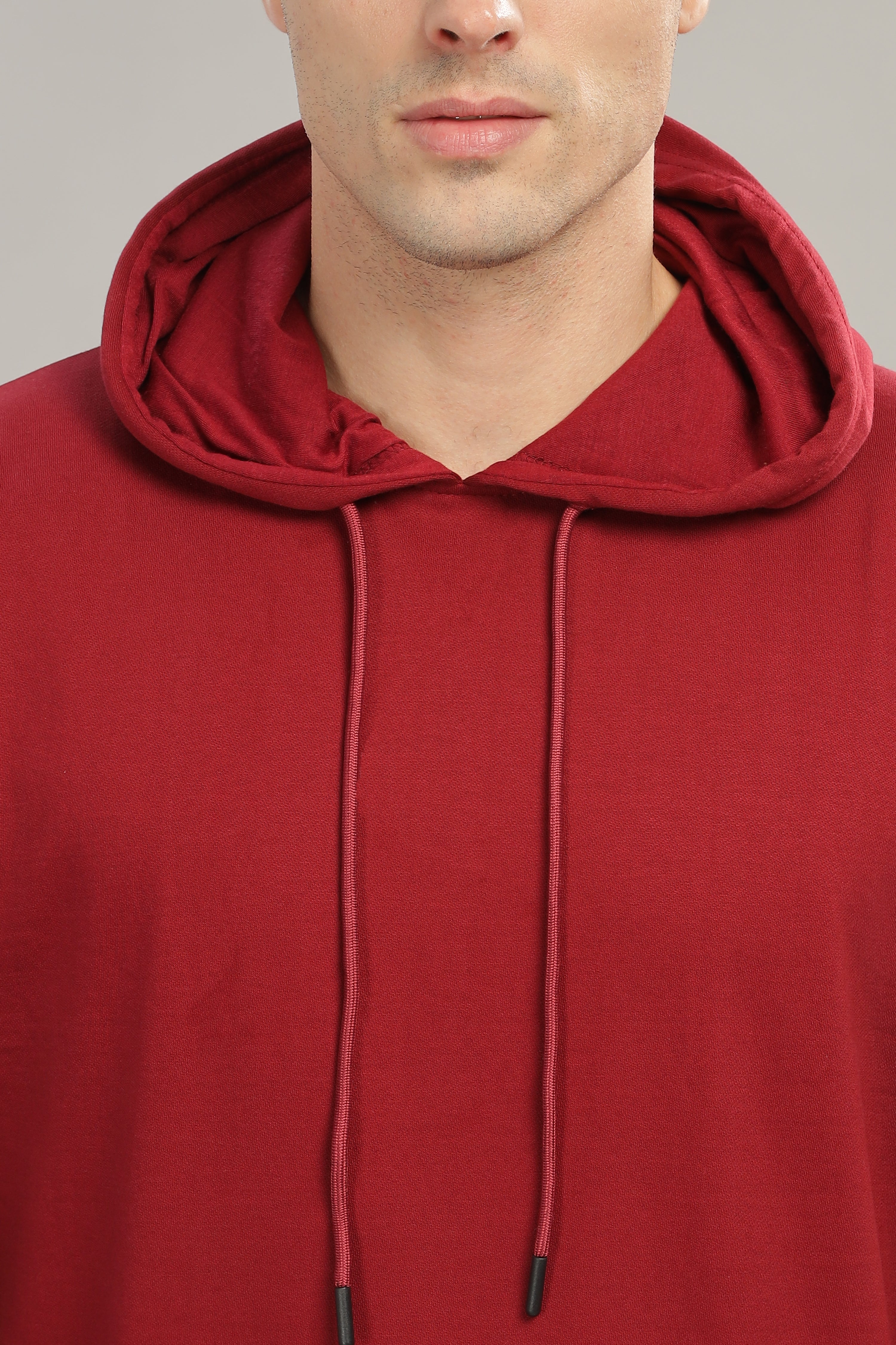 Spice Wardrobe Maroon Plain Hoodie for Men/Women || Casual Regular Wear Plain Solid Cotton Fleece Hoodie Sweatshirt