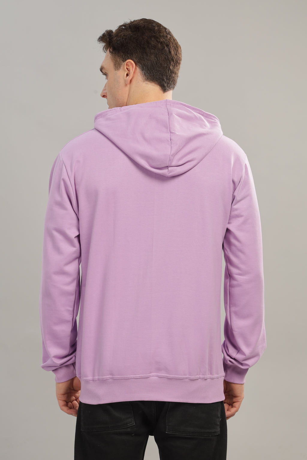 Spice Wardrobe Lavender Plain Hoodie for Men/Women || Casual Regular Wear Plain Solid Cotton Fleece Hoodie Sweatshirt
