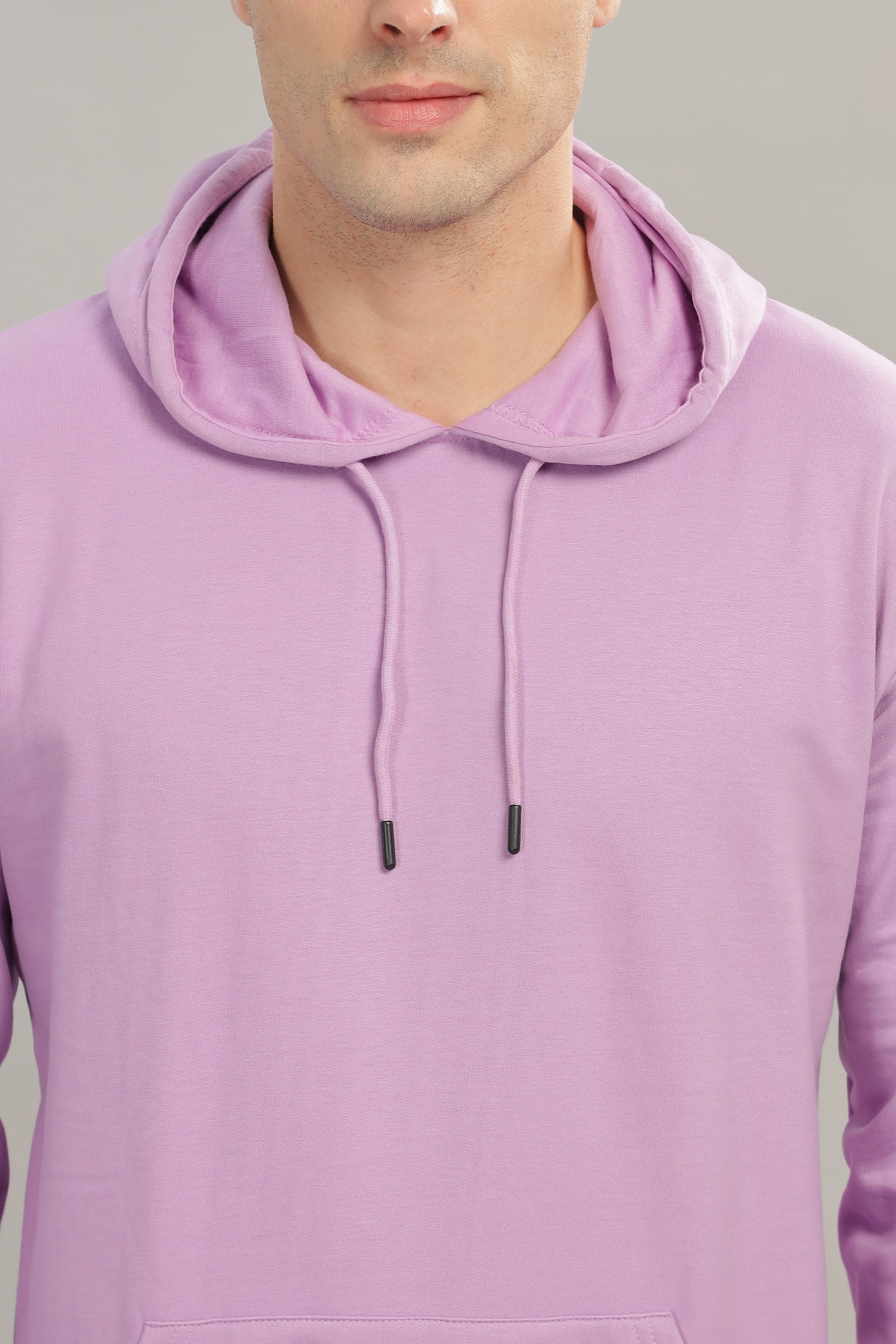 Spice Wardrobe Lavender Plain Hoodie for Men/Women || Casual Regular Wear Plain Solid Cotton Fleece Hoodie Sweatshirt