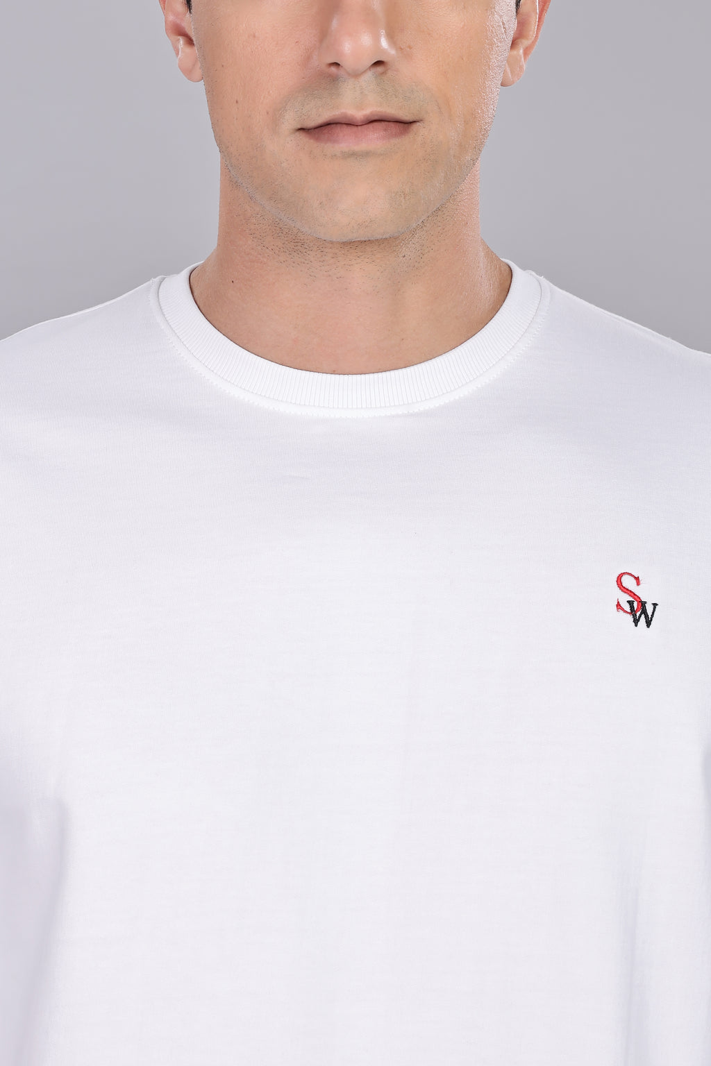 Spice Wardrobe Sweatshirt for Men/Women || Casual Regular Wear Plain White Solid Cotton Sweatshirt || Unisex Fit Casual 260 GSM