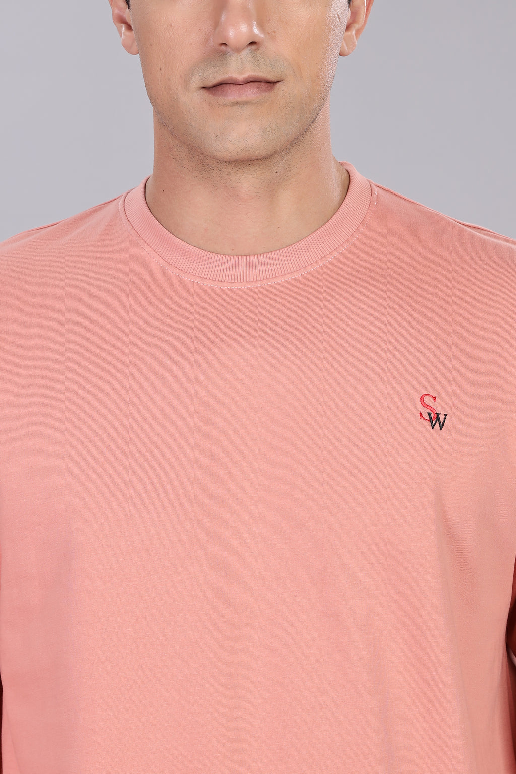 Spice Wardrobe Sweatshirt for Men/Women || Casual Regular Wear Plain Peach Solid Cotton Sweatshirt || Unisex Fit Casual 260 GSM