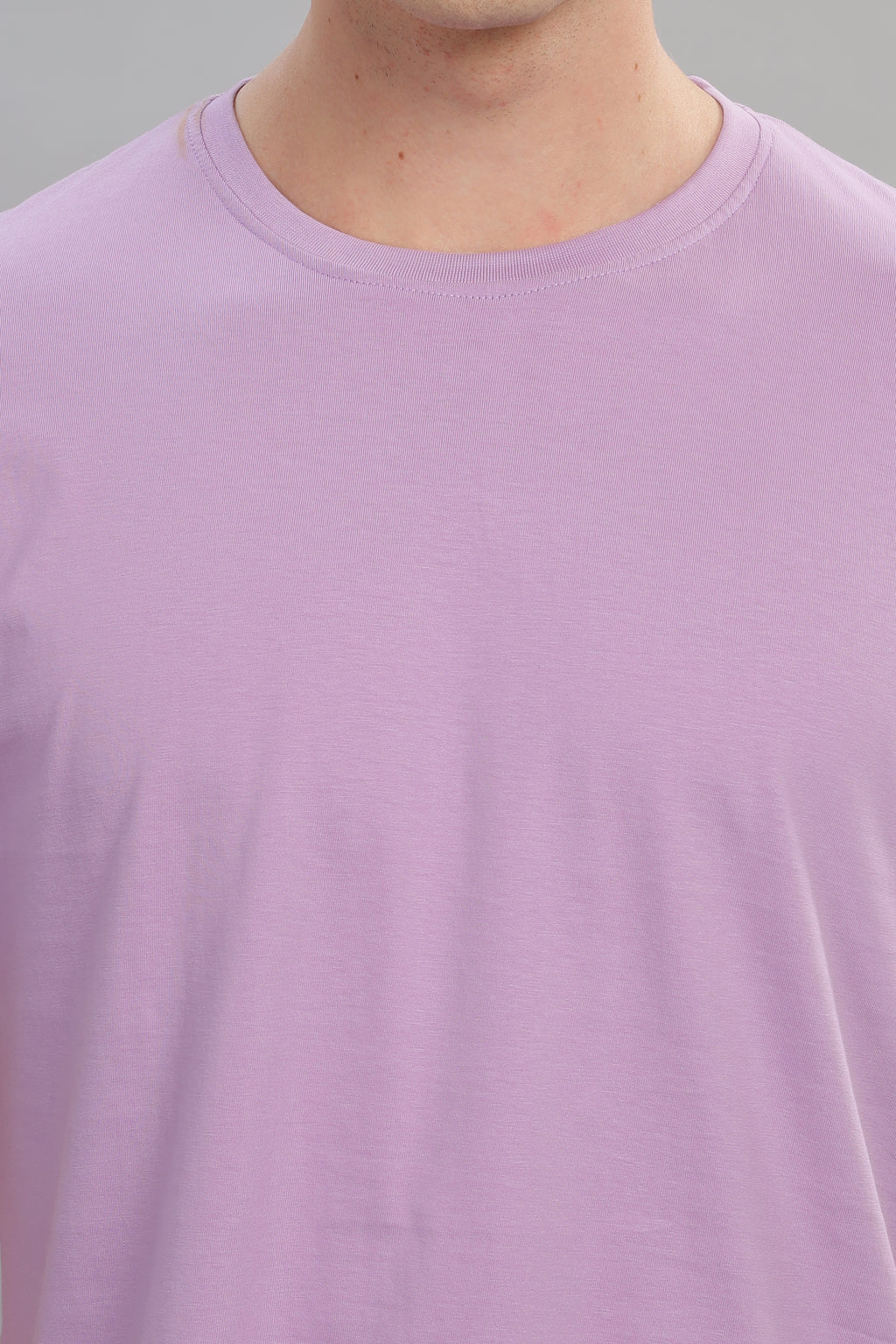 Spice Wardrobe Men’s Lavender Cotton T-Shirt 100% Pure Cotton | Comfortable Regular Fit for Casual & Active Wear