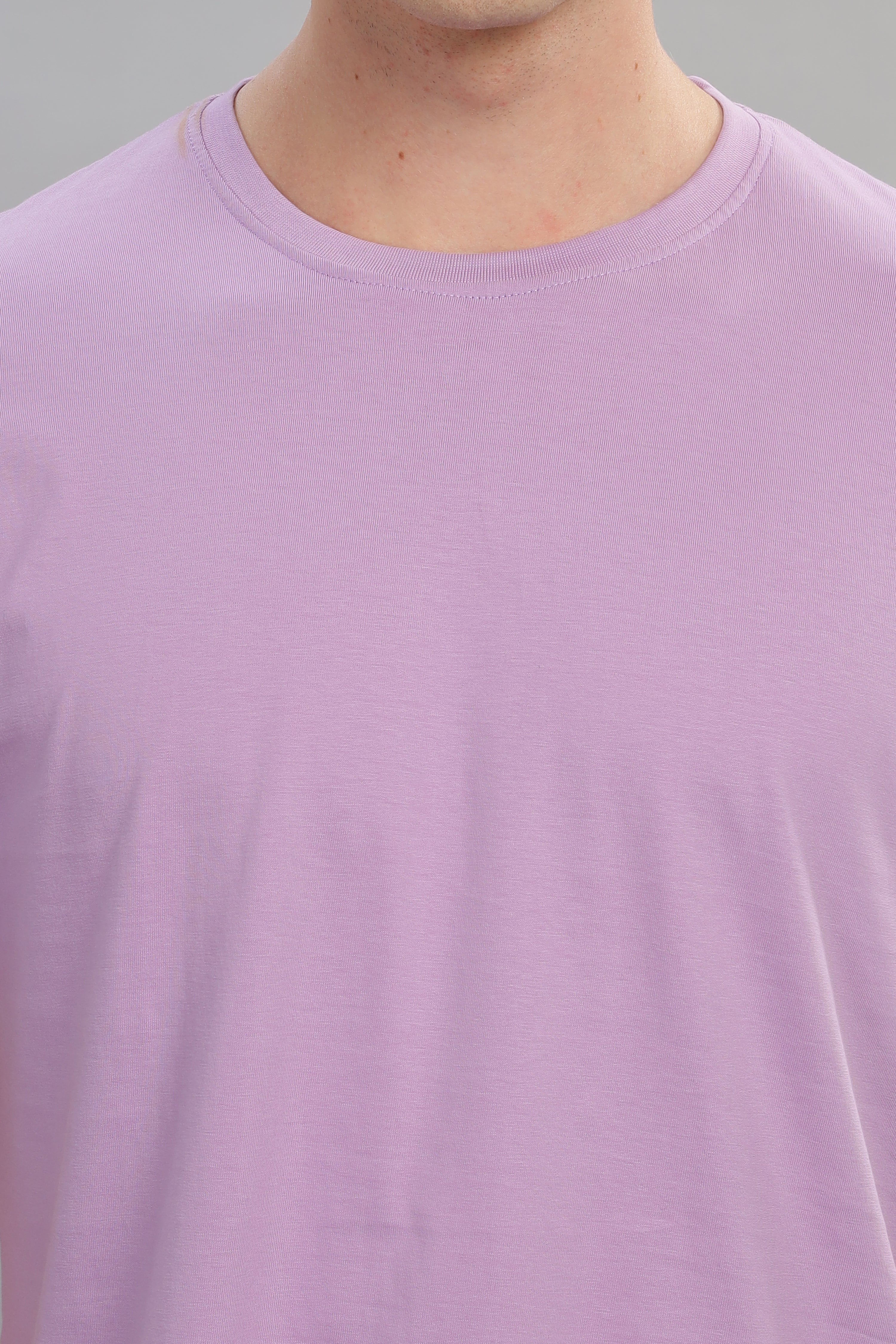 Spice Wardrobe Men’s Lavender Cotton T-Shirt 100% Pure Cotton | Comfortable Regular Fit for Casual & Active Wear