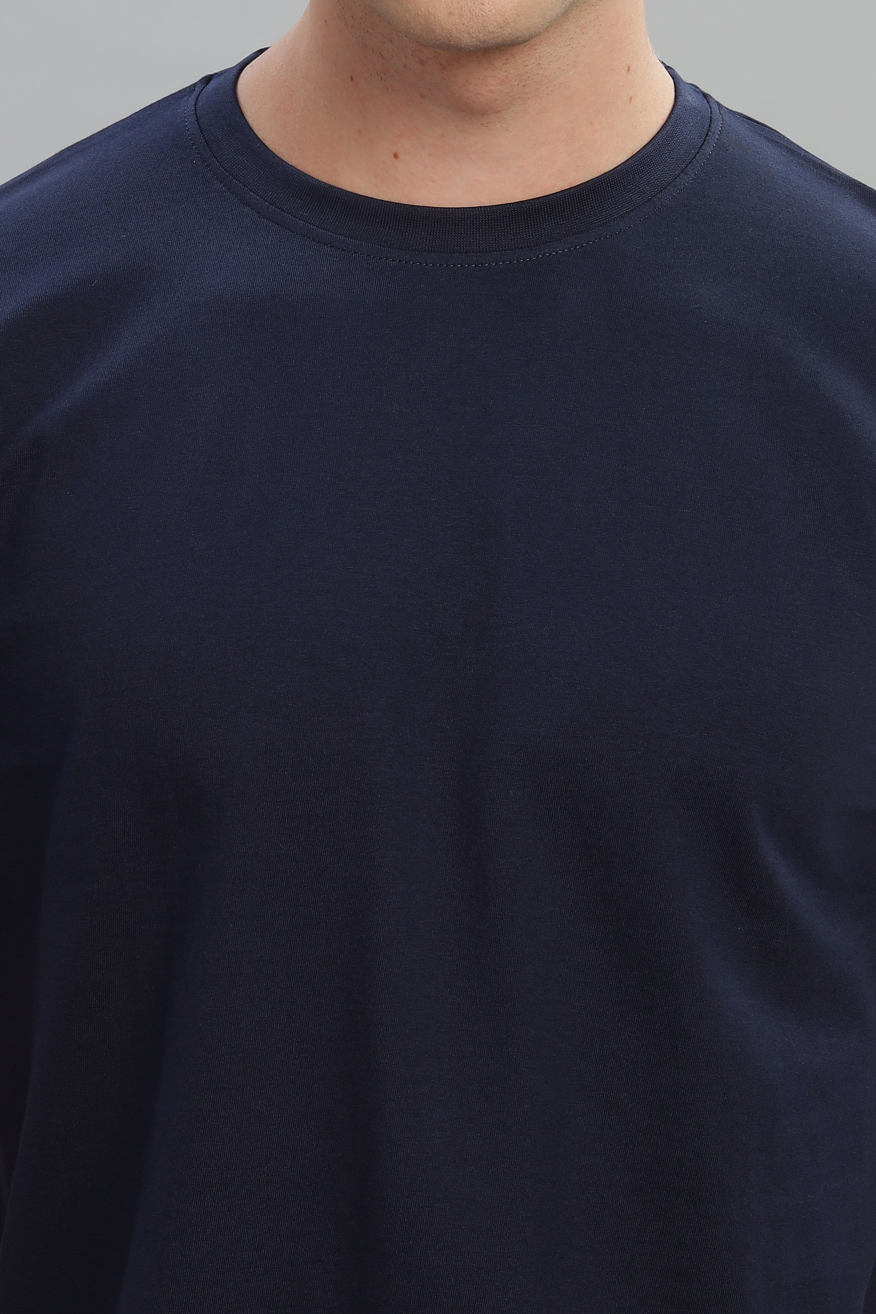 Spice Wardrobe Men’s Navy Blue Cotton T-Shirt 100% Pure Cotton | Comfortable Regular Fit for Casual & Active Wear