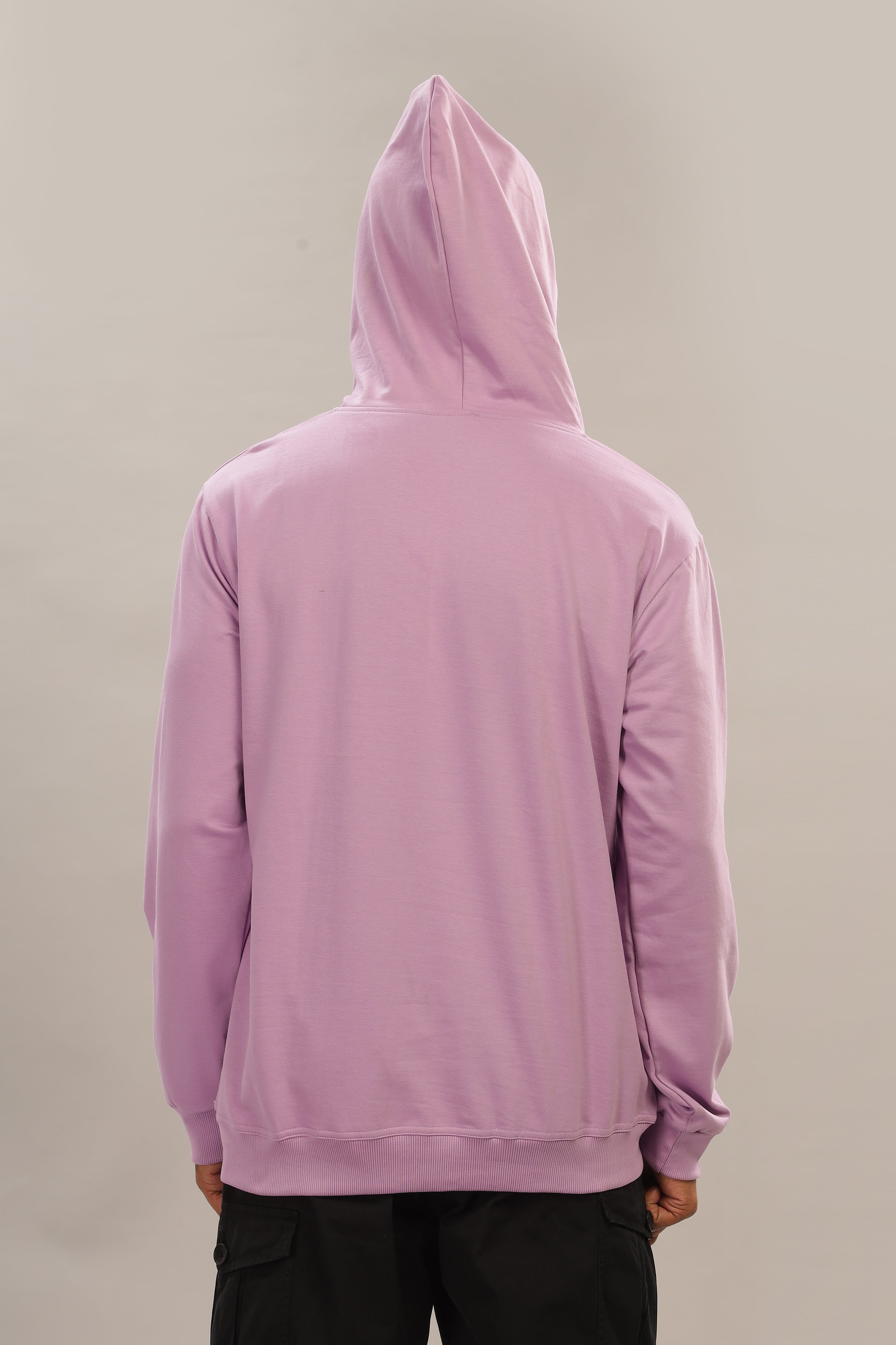 Spice Wardrobe Lavender Printed Hoodie for Men/Women || Casual Regular Wear Printed Solid Cotton Fleece Hoodie Sweatshirt