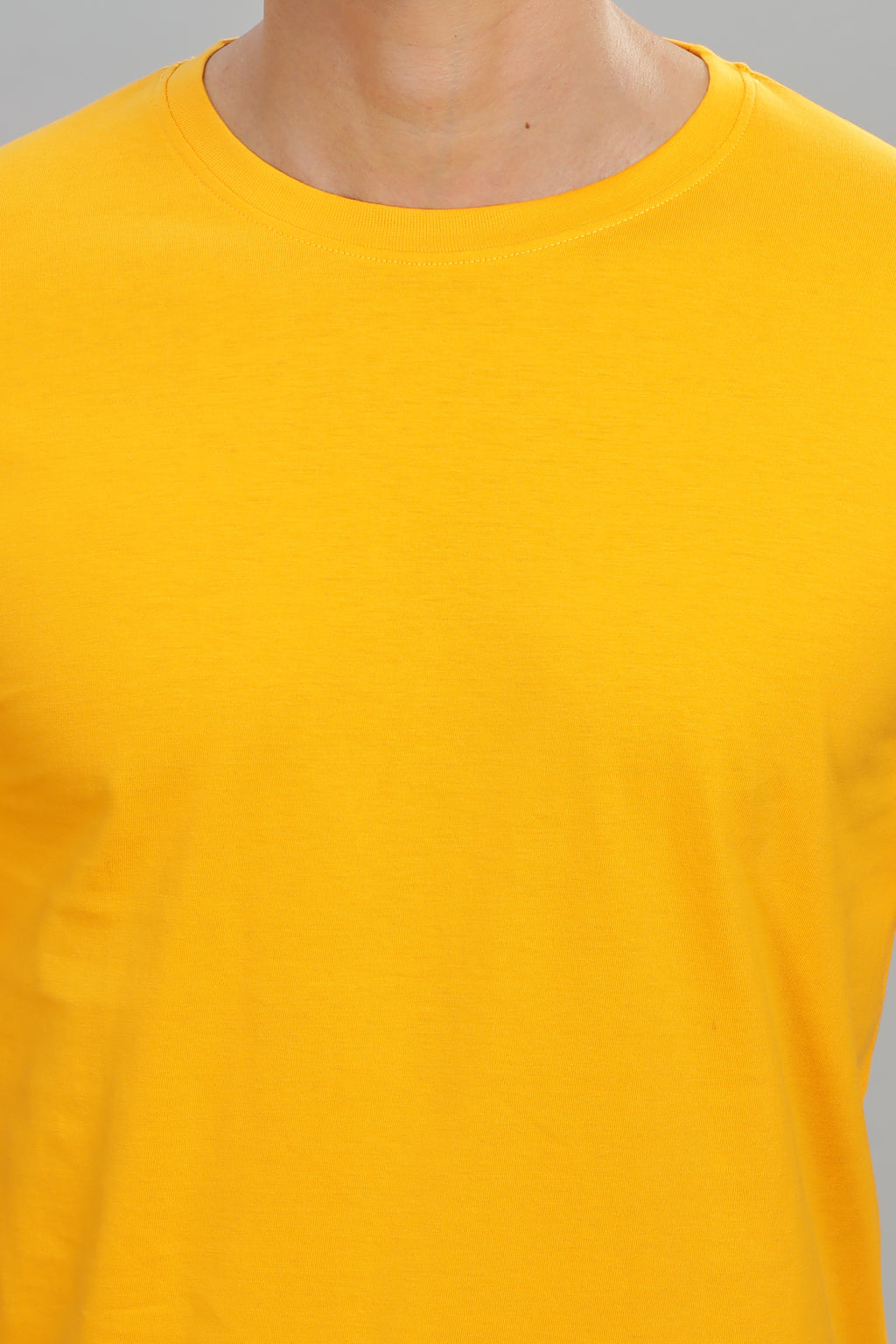 Spice Wardrobe Men’s Yellow Cotton T-Shirt 100% Pure Cotton | Comfortable Regular Fit for Casual & Active Wear
