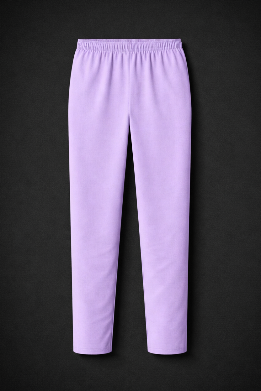 Women's Lavender Pant | Premium 100% Cotton | Rich Ultra Soft Fabric | Solid Colour Printed