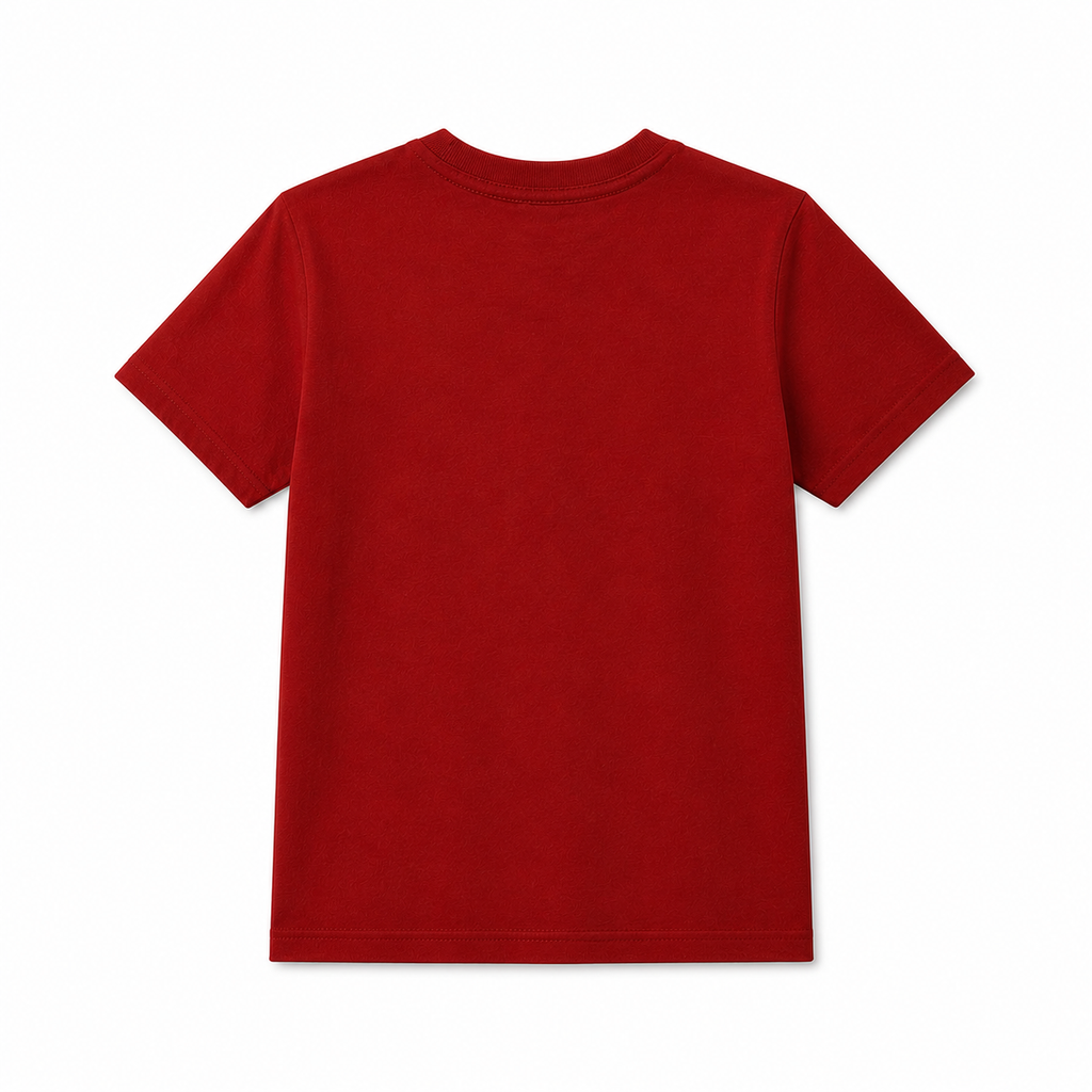 Kids Pure Cotton Red Cats Graphic Print T-Shirt