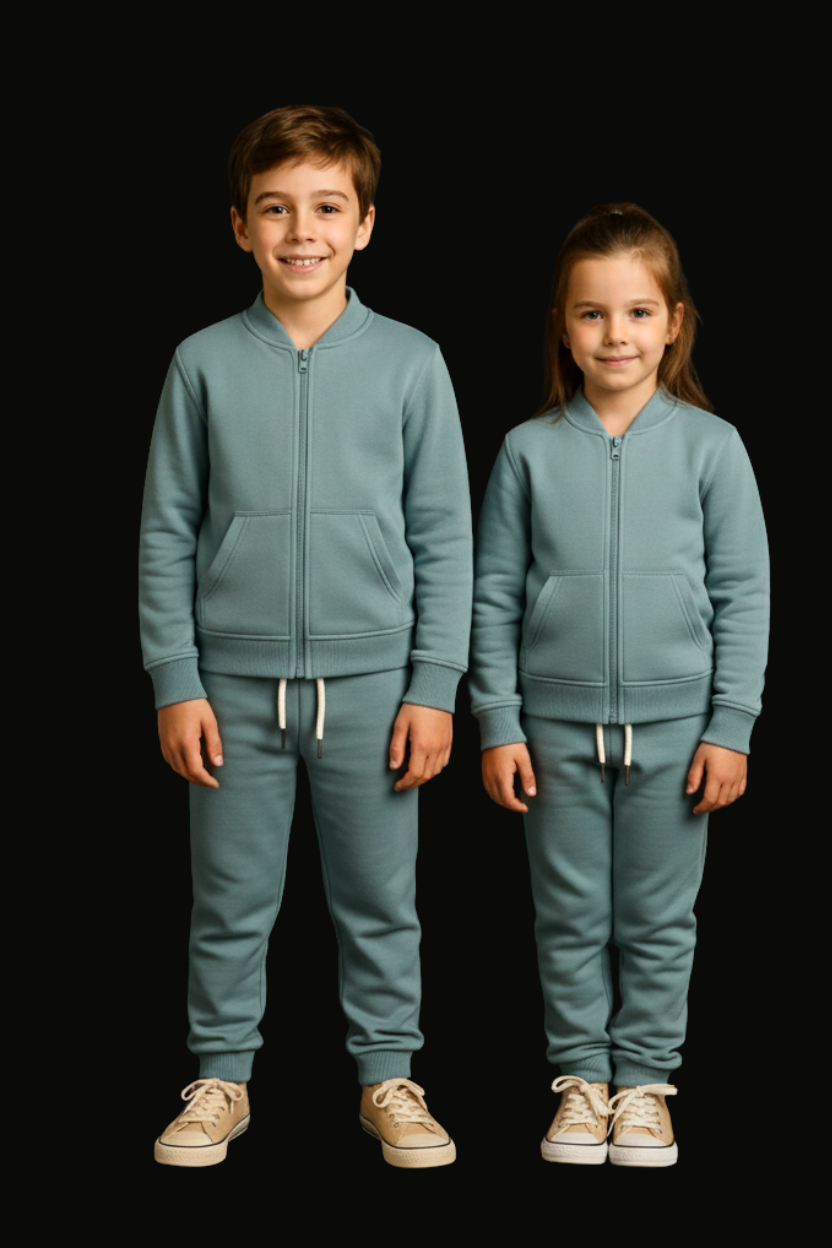 Spice Wardrobe Kids Grey Co-ord Set| Premium 100% Cotton | Rich Ultra Soft Fabric | Comfortable Solid Color co-ord set for Boys and Girl