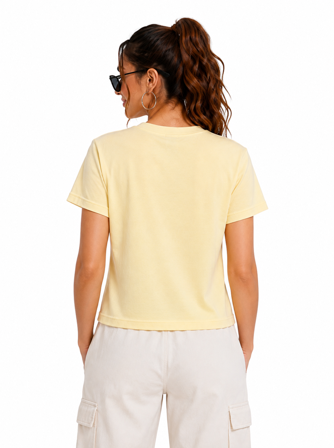 Spice Wardrobe Plain Cotton Women T-Shirt