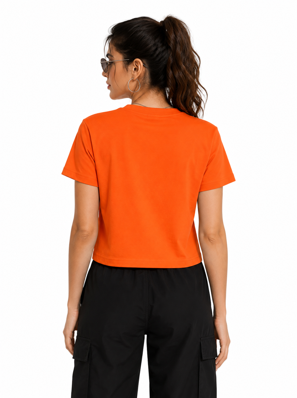 Spice Wardrobe Plain Cotton Women T-Shirt
