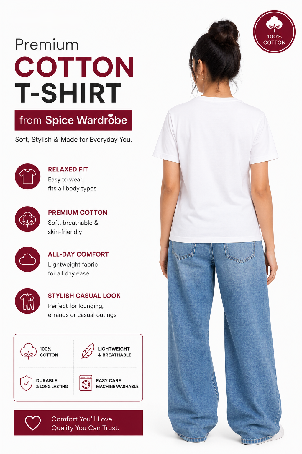 Spice Wardrobe  Cotton Women's T-Shirt