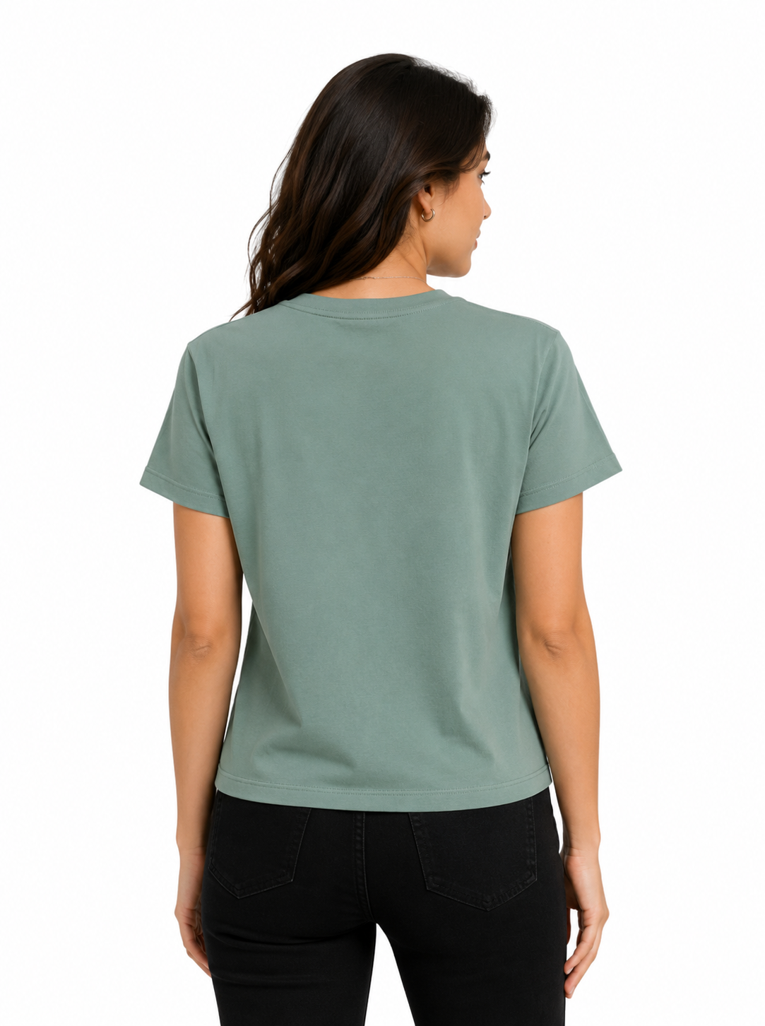 Spice Wardrobe Plain Cotton Women T-Shirt