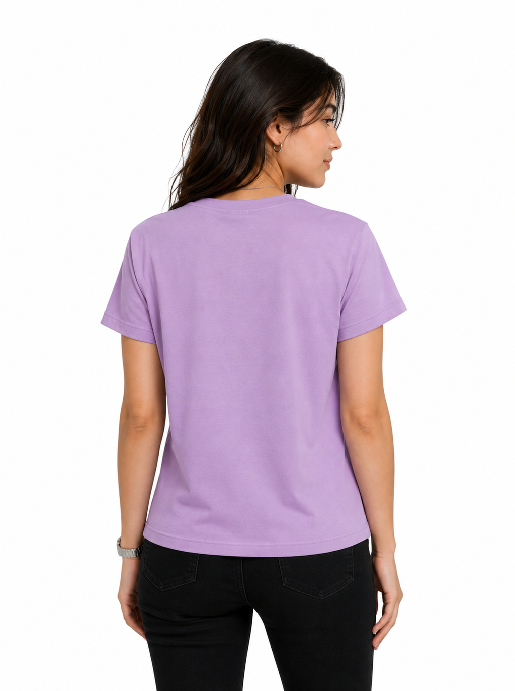 Spice Wardrobe Plain Cotton Women T-Shirt