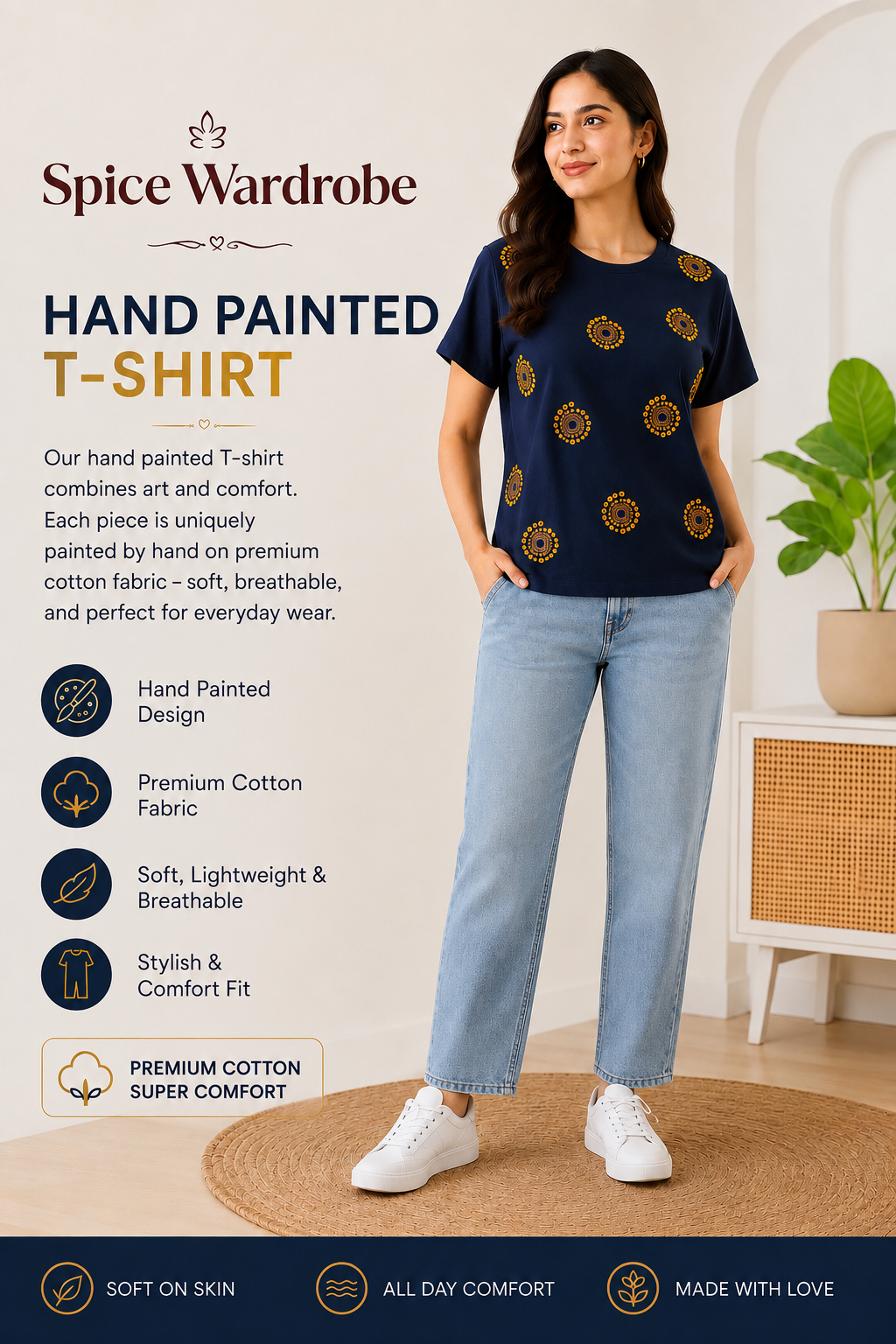 Spice Wardrobe  Cotton Women's T-Shirt