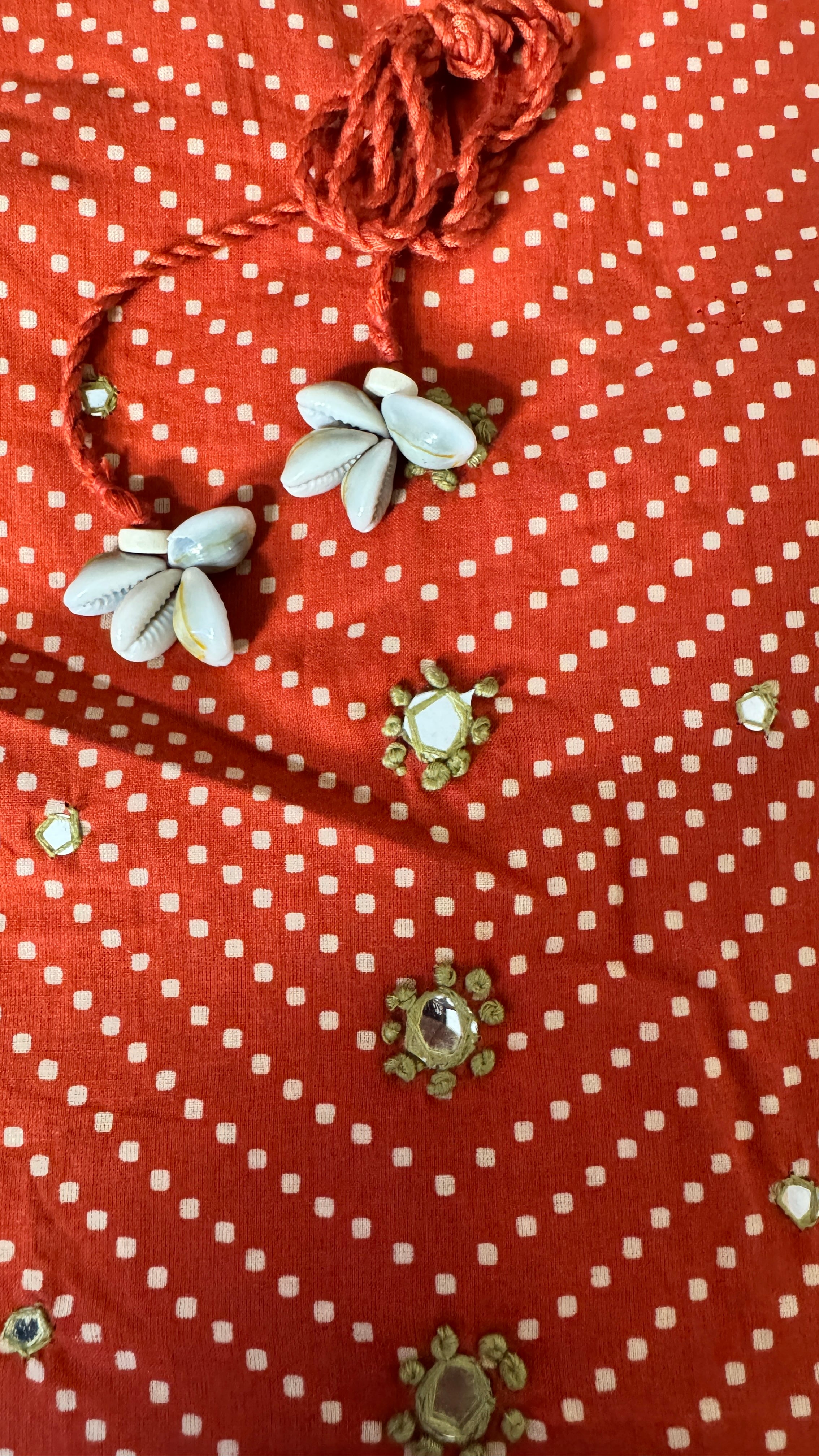 Spice Wardrobe Elegant Orange Cotton Suit