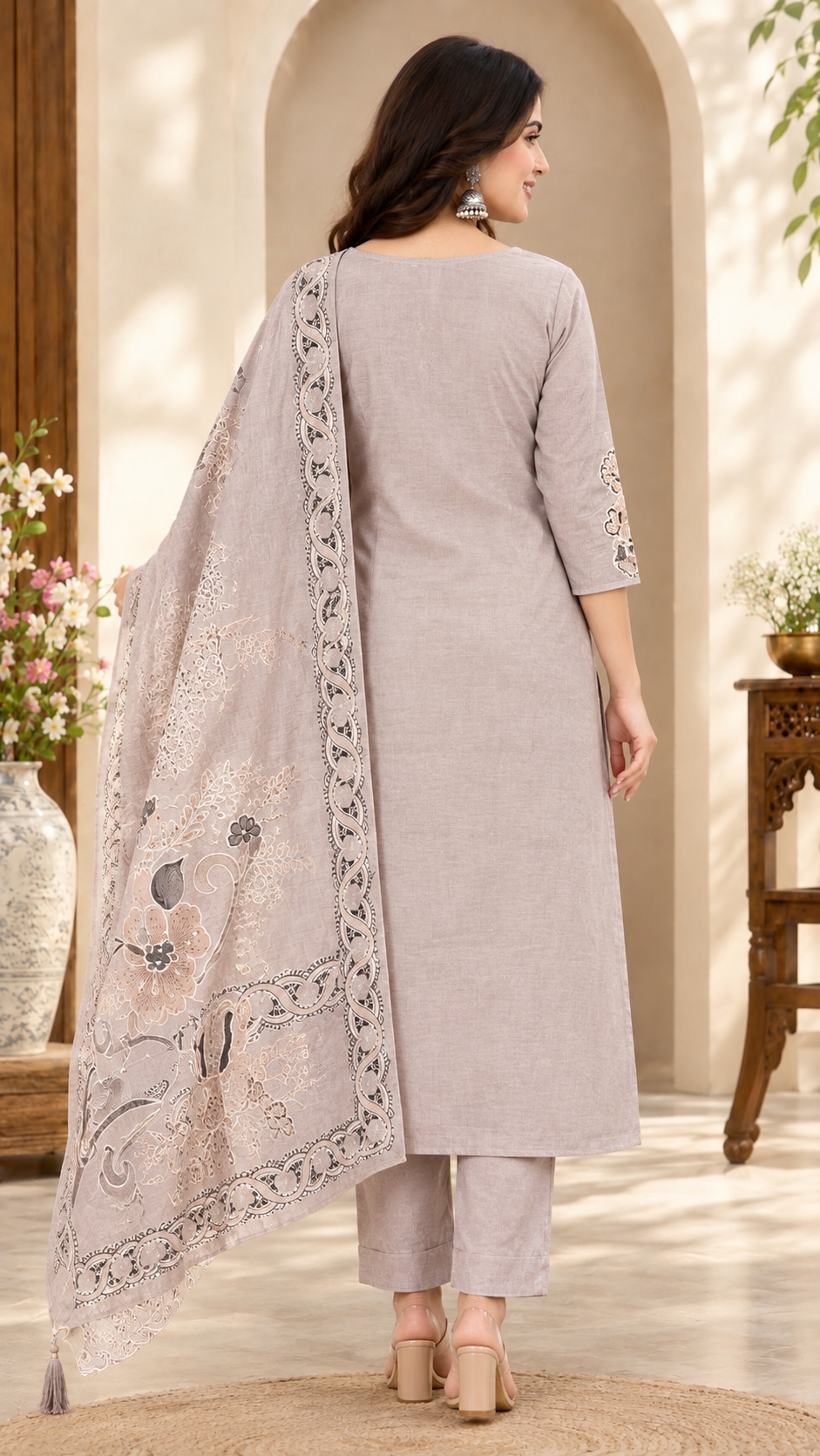 Spice Wardrobe Soft Silk 3 pieces Suit party wear