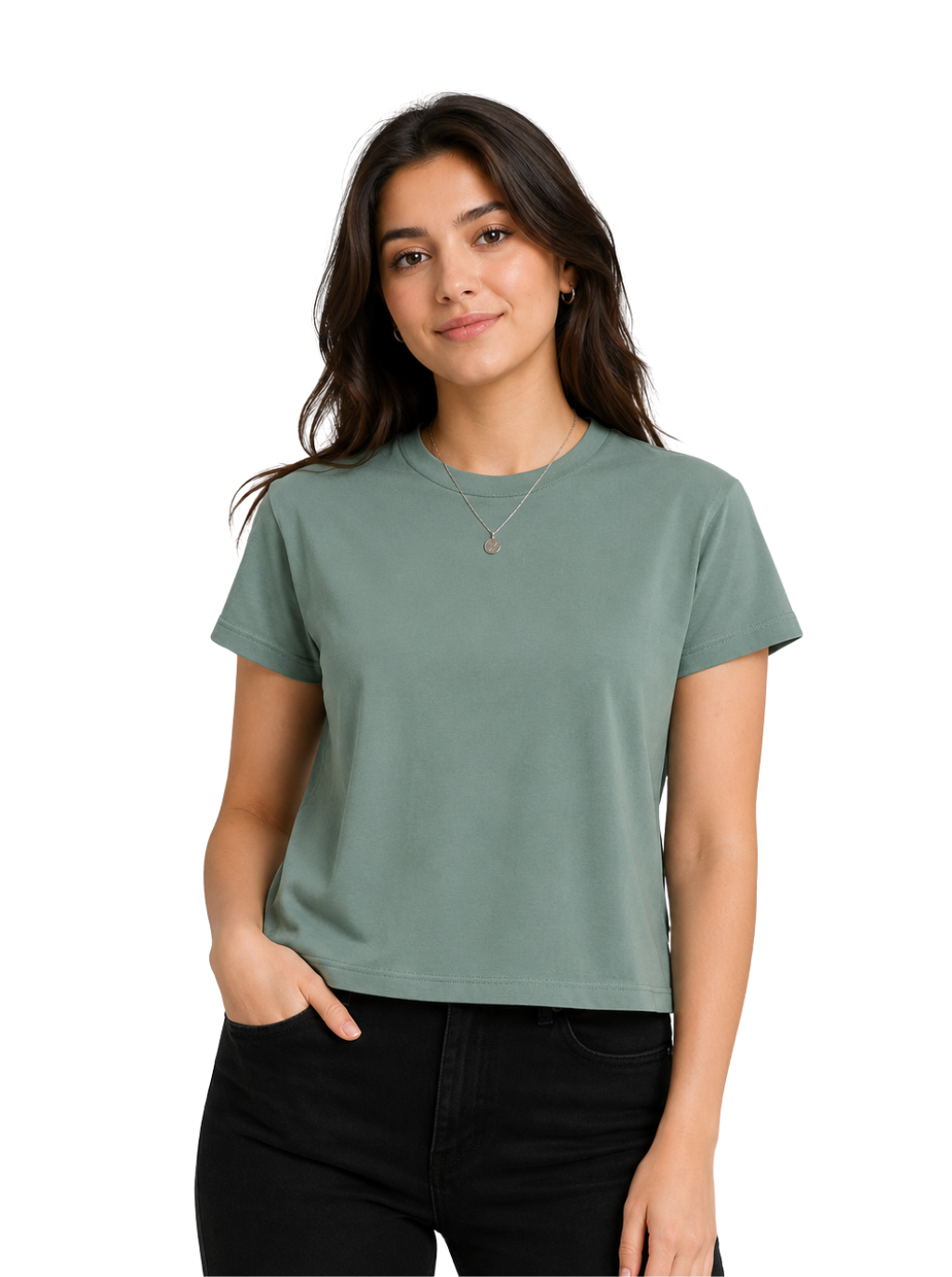 Spice Wardrobe Plain Cotton Women T-Shirt