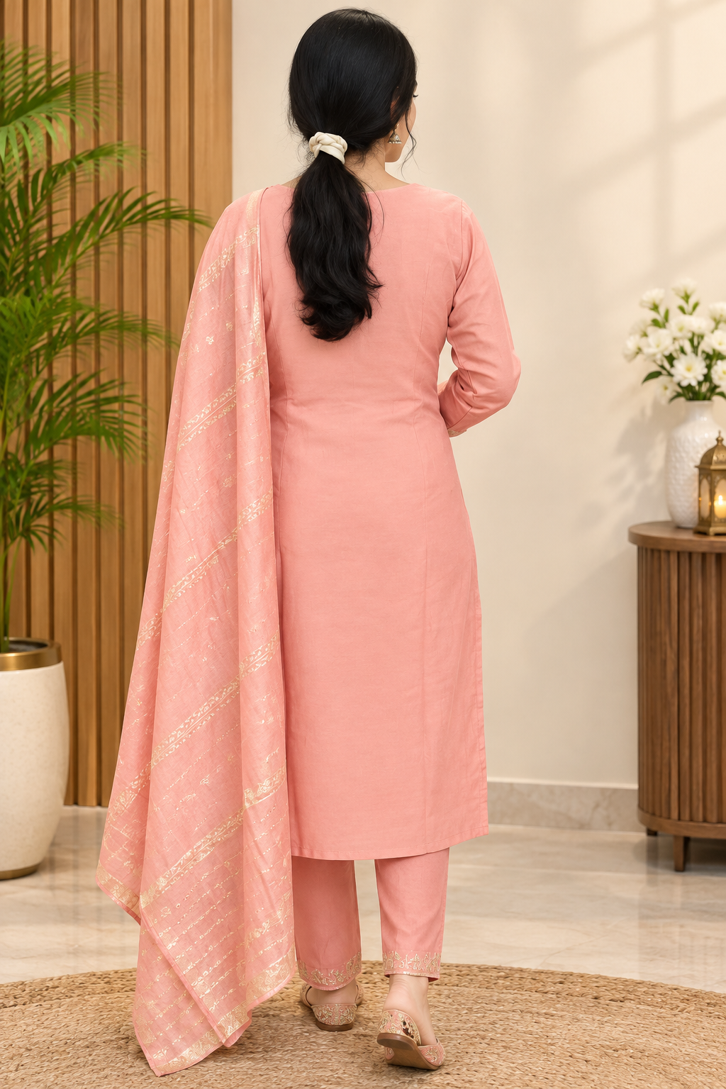 Spice Wardrobe Soft Silk 3 pieces Suit party wear